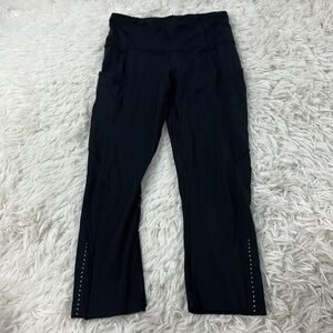 Lululemon Fast & Free Crop II *Nulux 19" Black